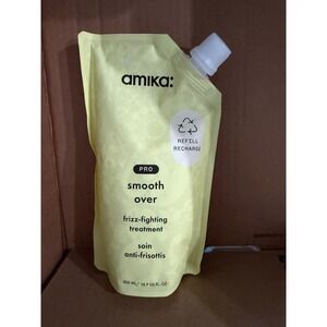 amika Smooth Over Frizz-Fighting Treatment Refill Pouch - Light Yellow